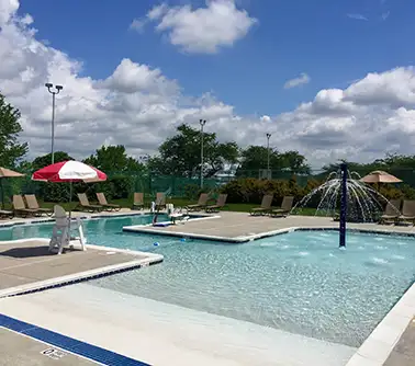 Photo of the outdoor pool